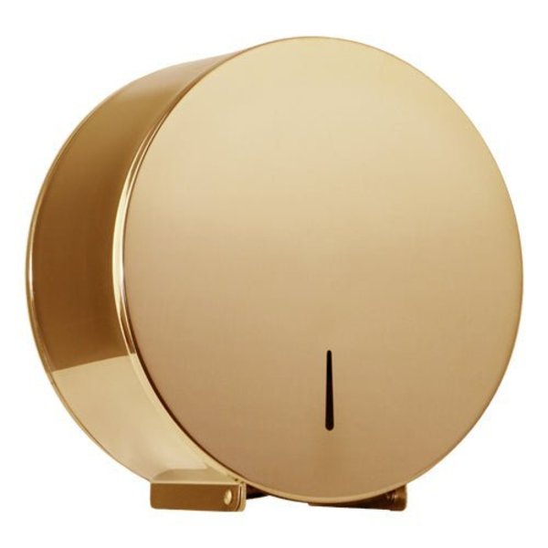 Macfaucets Jumbo Toilet Tissue Dispenser In Polished Gold, TH-2 TH-2 PG